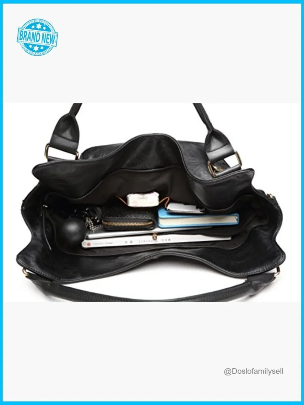 PU Leather Hobo Shoulder Bag with Adjustable Strap Large Capacity Tote